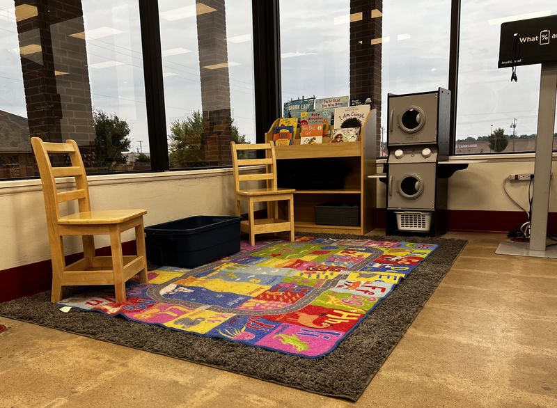 Children's play area with seating